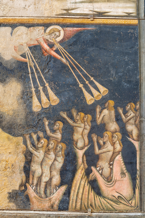 Counterfaçade, Cycle of the Apocalypse, detail, 14-15th century (fresco)