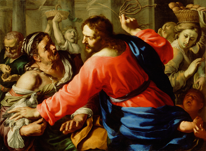 Christ Cleansing the Temple, c.1655 (oil on canvas)