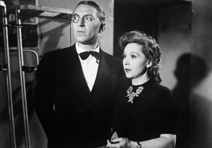 Theo Lingen and Lucie English in 'The disloyal Eckehart', 1940 (b/w photo)