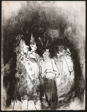 The ballad of thank you, poeme. circa 1930 (illustration)