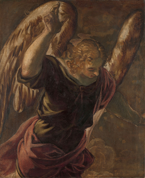 Angel from the Annunciation to the Virgin, 1560 (oil on canvas)