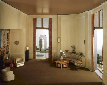 E-27: French Library of the Modern Period, 1930s, c.1937 (miniature room, mixed media)