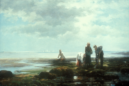 Clam Diggers, c.mid-1880s (oil on canvas)