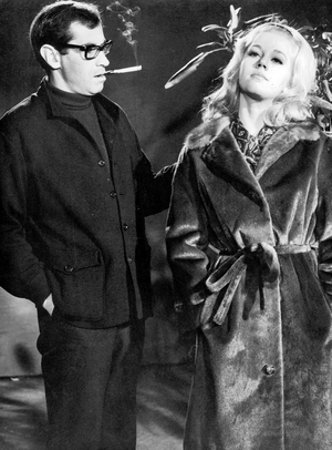 Roger Vadim et Jane Fonda on set of film The Game Is Over, 1966 (photo)