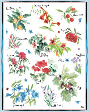 Mediterranean Garden, 2019, (watercolor on paper)