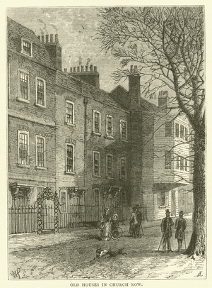Old Houses in Church Row (engraving)