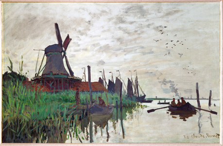 Moulin a Zaandam (oil on canvas)