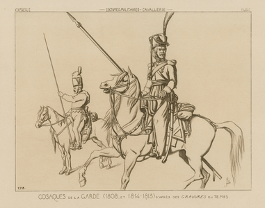 Russian Cossacks of the Guard (1808 and 1814-15) (engraving)