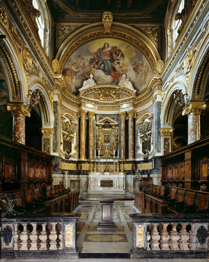 Baroque - Architecture: Interior - St. Maria in via Lata, Rome, Italy