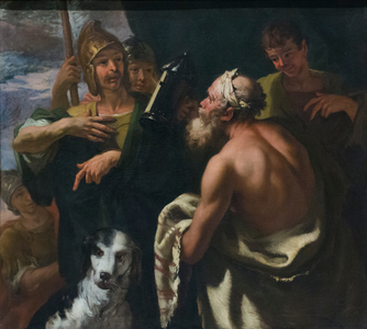 Diogenes lantern, late 17th century, Sebastiano Ricci (oil on canvas)