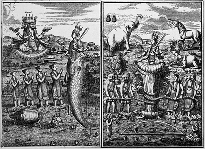 The first and second incarnations of Vishnu, 1850