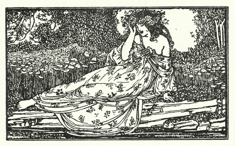 Illustration for Poems by John Keats: Fragment of an Ode to Maia (litho)