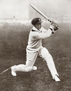 Sir Donald George Bradman,  1908 –  2001, From The Story of 25 Eventful Years in Pictures, published 1935.