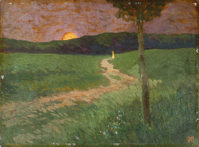 Summer's Evening (oil on canvas)