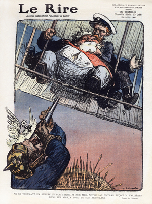 Nicolas II et Armand Fallieres