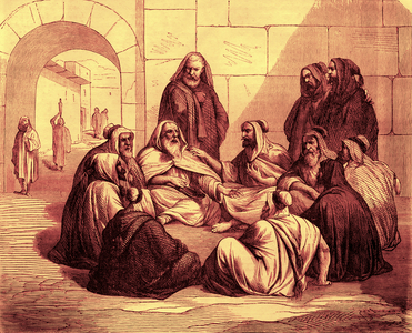 Boaz buying the inheritance  - Bible (print)