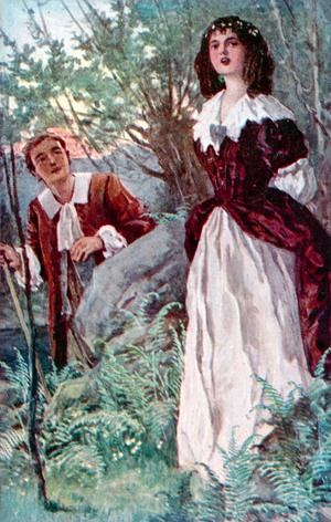 "She was coming to me" (colour litho)