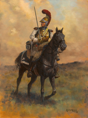 Carabinier 1815, 2018 (oil on board)