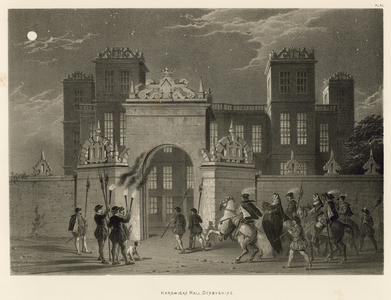 Hardwicke Hall, Derbyshire (litho)