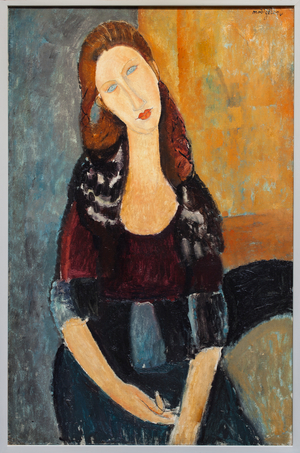 Jeanne Hébuterne with a hat, 1918 (oil on canvas)