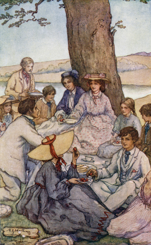 Illustration for Little Women (colour litho)