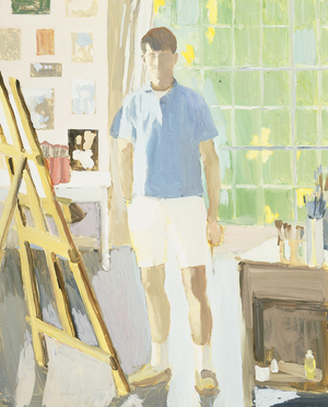 Self-Portrait in the Studio, 1948 (oil on masonite)