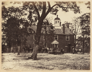 Fairfax Court-House, Virginia, June, 1863 (albumen print mounted on wove paper)