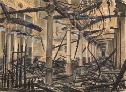 The City Temple Church, London, Ec4, 1941 (watercolour)