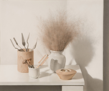 Still Life with Palette, 1985 (mixed media)
