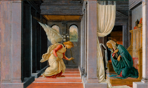 The Annunciation, c.1485 (tempera and gold on wood)