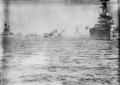 British Navy, Aircraft Carriers, 1918 (b/w photo)