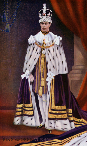 King George VI (colour litho)