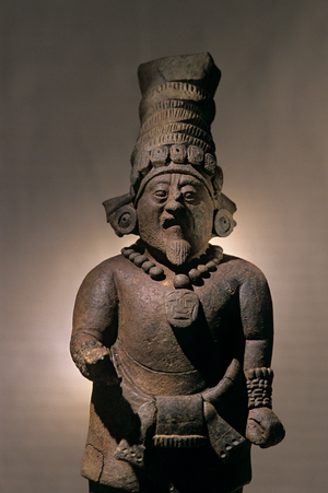 Figurine, Artifact from Aguateca, Maya capital AD 700 -800, Guatemala, 2006 (photo)