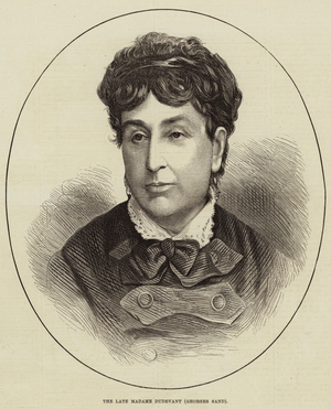 The Late Madame Dudevant, Georges Sand (engraving)