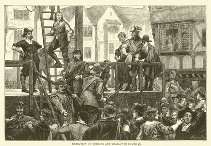Execution of Tomkins and Challoner (engraving)