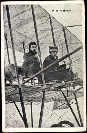 King Albert Aeroplane, Biplan, Pilot