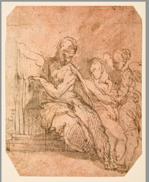 Saint Cecilia (recto), 1524-1527