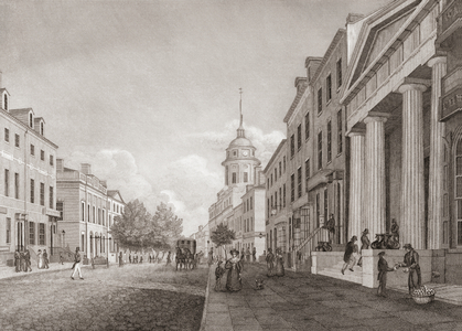 Wall Street, New York City, USA, 19th century.