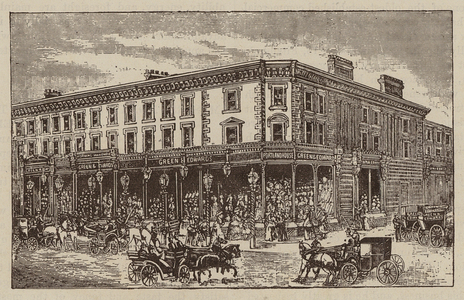 Messrs Green and Edwards, Drapers, Outfitters, etc, 2, 4, 6, 8 and 14, Circus Road, St John's Wood, W (engraving)