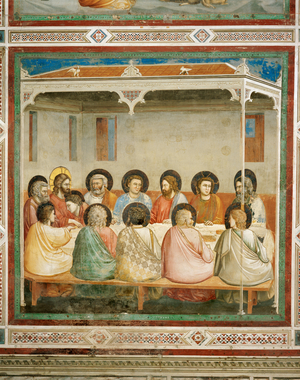 The Last Supper. Mural (fresco)