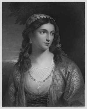 A Greek Girl, from the picture in the Vernon Gallery (engraving)