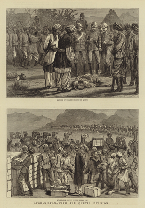 Afghanistan, with the Quetta Division (engraving)