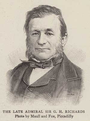 The Late Admiral Sir G H Richards (engraving)