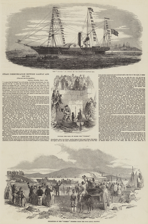 Steam Communication between Galway and New York (engraving)