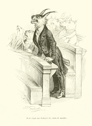 Il ne s'agit pas d'aboyer ici, mais de mordre (engraving)