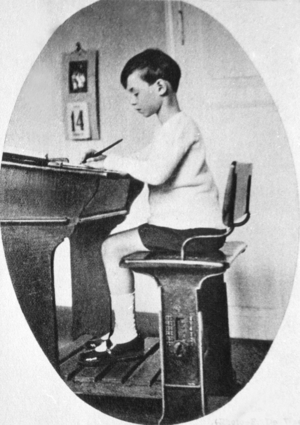 Prince John of Luxemburg (b. 1921, son of the Grand Duchess CharlotteofLuxemburg and prince FelixdeBourbon-Parma, future Grand Duke) schoolboy in 1929