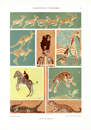 Humorous Animal Scenes (print)