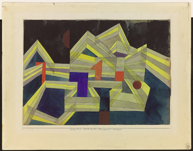 Architectur, Transparent-Structural, 1921 (gouache, watercolour & pencil on paper)