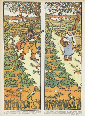 Illustration for Le Rire (colour litho)