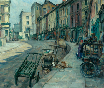 Junk in Portobello Road (oil on canvas)